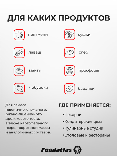 Машина тестомесильная HDM(J)-50 Foodatlas (380V)